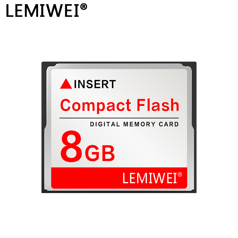 Cartão de memória Lemiwei 256MB 512MB Cartão flash compacto 1GB 2GB 4GB Cartão CF 8GB 16GB 32GB 64GB Cartão Compactflash para câmera