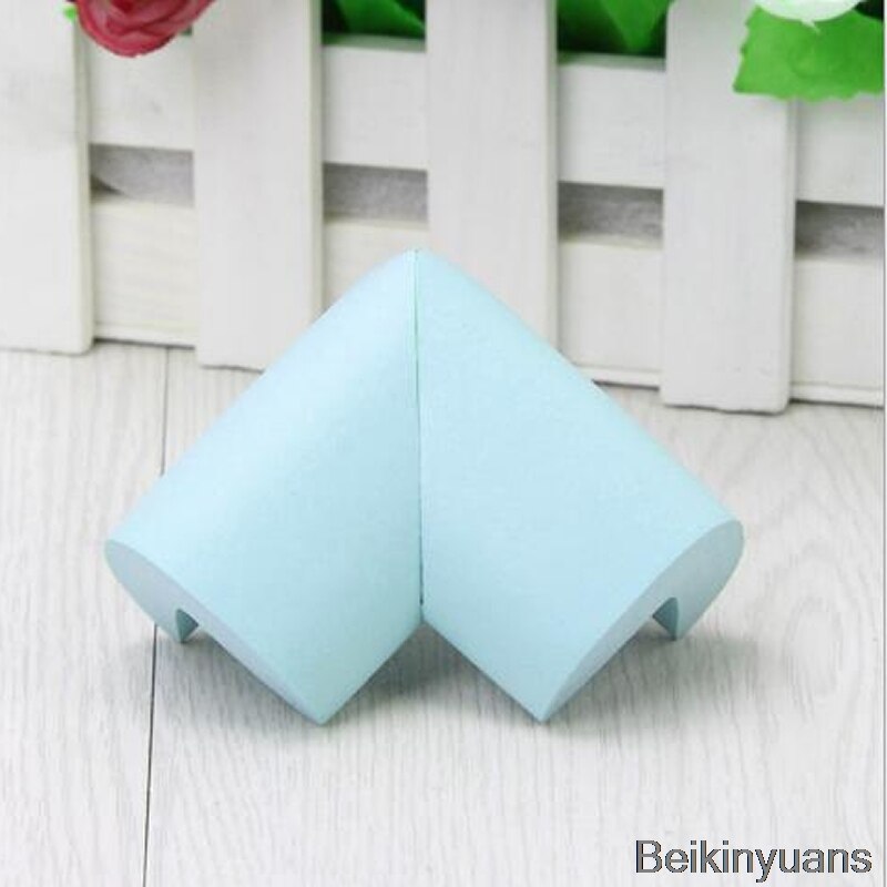 2018 4 szt. W kształcie litery L poszerzone zabezpieczenie przed kolizją ochraniacz narożny zabezpieczenie przed dziećmi kąt bezpieczeństwa ochrona krawędzi kąt: lekki niebieski