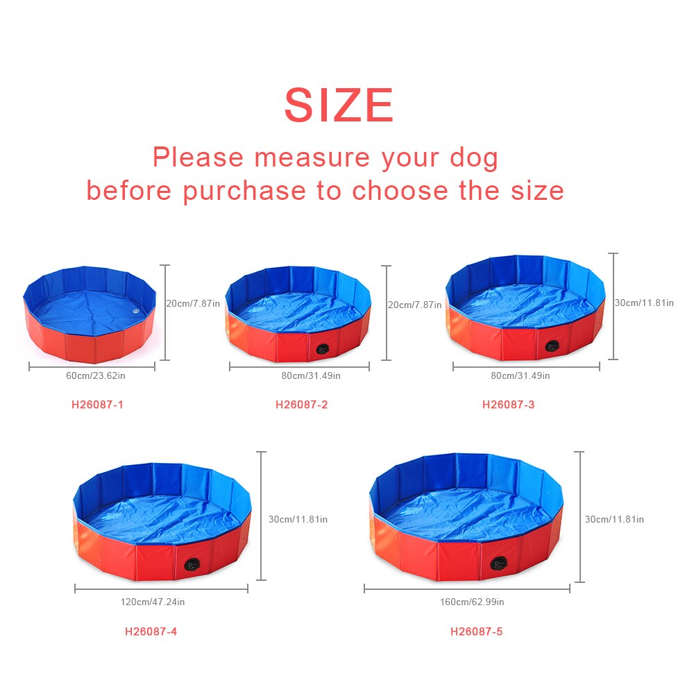 Bañera plegable para perros y mascotas, piscina para perros y gatos, limpiador de piscina, baño, cubo, bañera, limpieza para gatos, accesorios de limpieza para perros