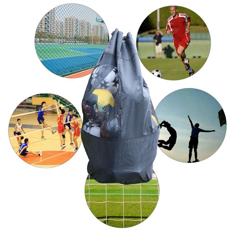 48 zoll Outdoor Basketball Fußball Grid-Storage-Tasche Extra Große Netto Kordelzug Durchführung Tasche Einzelnen Schulter Ball Lagerung Tasche