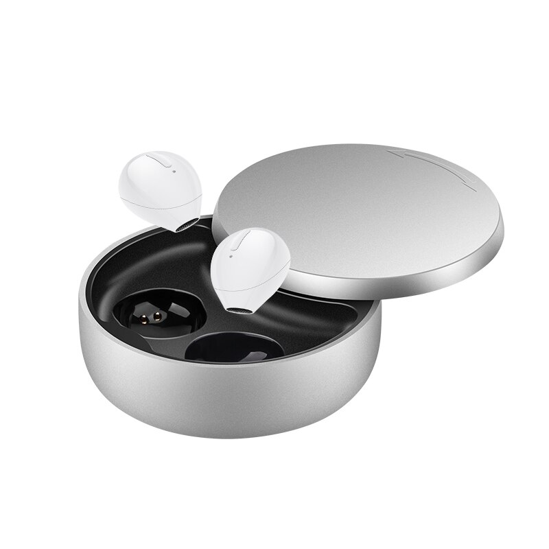 Onzichtbare Echte Draadloze Oordopjes Bluetooth Oortelefoon Waterdichte Slaap Oortelefoon Nano Size/Dual-Mic/20Hs Play/Verwisselbare dragen: X21S-1 pair-White