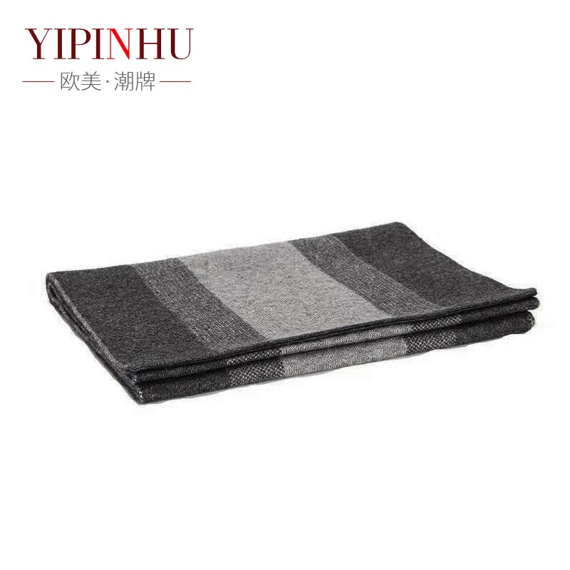 Qiu dong – écharpe en laine Double face pour homme, écharpe en cachemire, , , d&#39;anniversaire, loisirs, joker: GRAY
