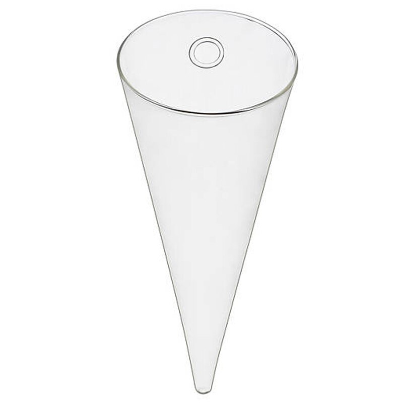 CSS Cone Hanging Glass Flower Planter Vase Terrarium Container Home Garden Decor