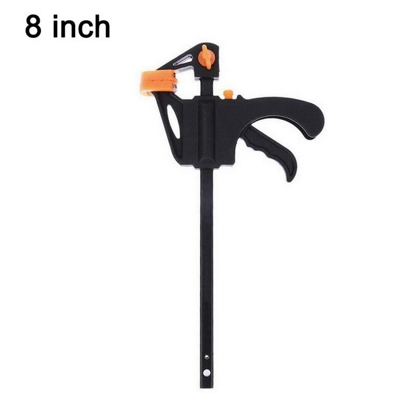 4 Inch Quick Ratchet F Clamp Heavy Duty Wood Working Work Bar Clamp Clip Kit Woodworking Reverse clamping 6/8/10/12/18/24/30inch: 8 inch-Orange / 1Pcs