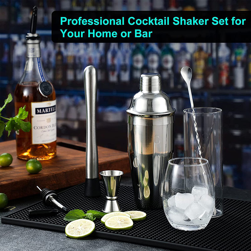 6/7/10 pz in acciaio inox cocktail shaker strumenti Bartending barista kit Martini Sharker bere miscelatore impostato con sacchetto di immagazzinaggio