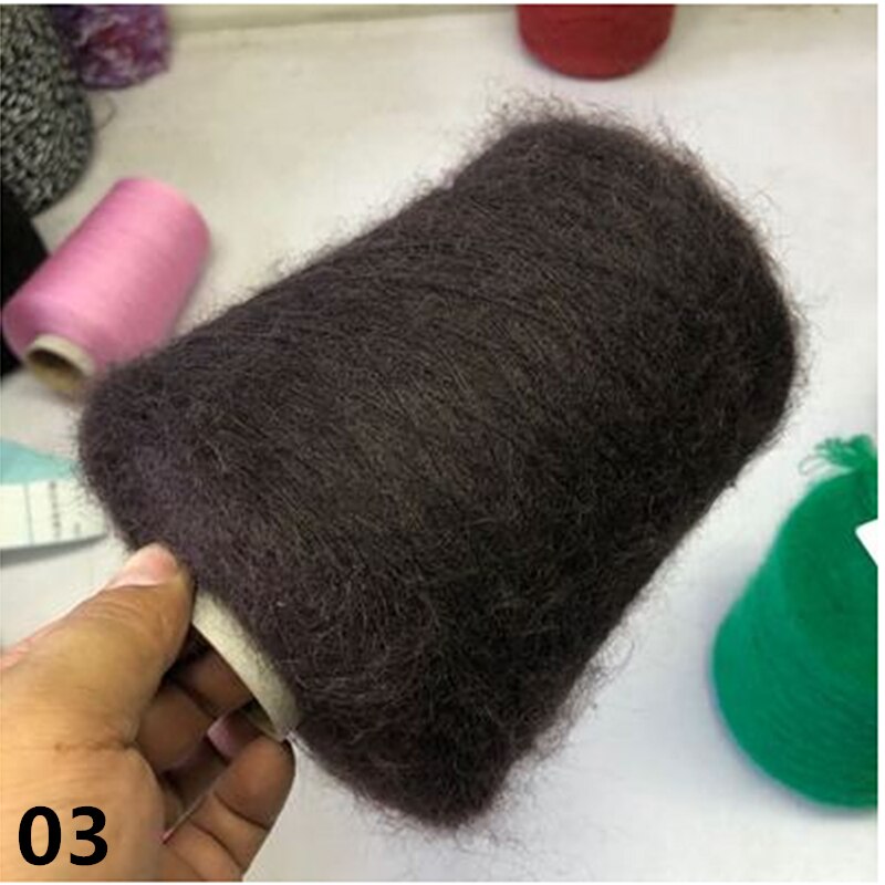Ovillo de lana de Merino de 250g para ganchillo tejido a mano, lana de bebé amigable con la piel, bufanda artesanal, chal, hilo de suéter XJ69: 03-250g