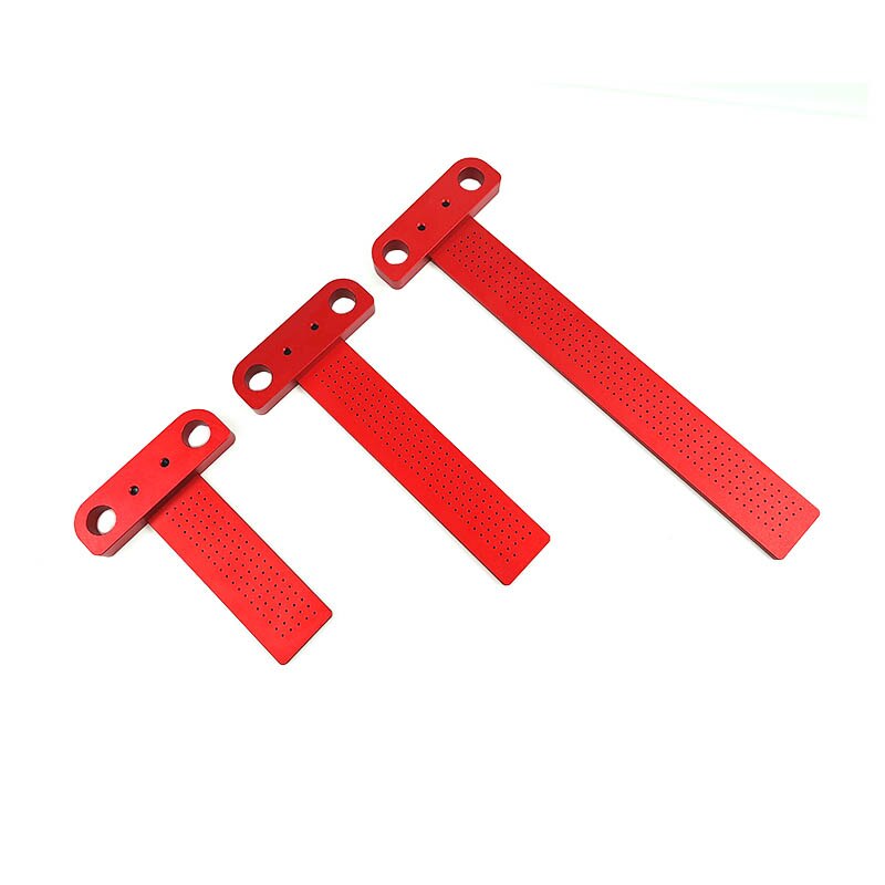 Holzbearbeitung Scribe 400mm T-typ Quadrat Herrscher Loch Ritzen herrscher Zeichnung Kennzeichnung Gauge Gekreuzte-out Messung Carpenter werkzeuge