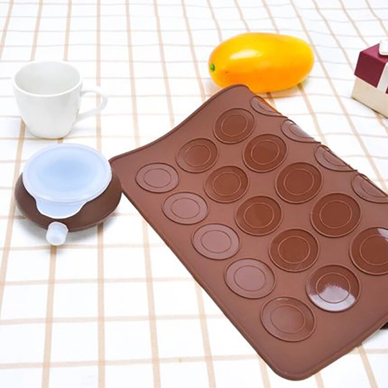 30 Holes Silicone Mat For Oven Macaron Silicone Baking Mat Non-Stick Baking Macaron Cake Pad Bakeware Pastry Baking Accessories