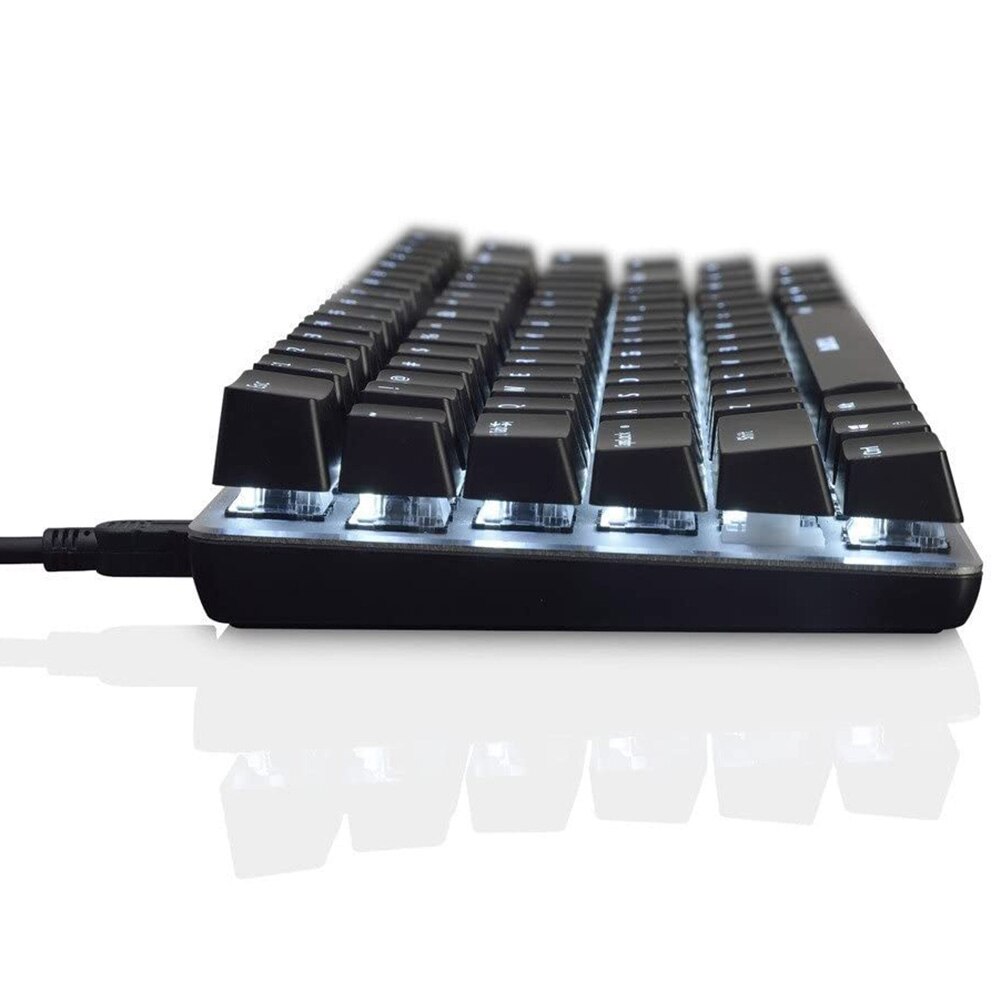 Ajazz AK33 82 touches clavier mécanique USB filaire LED rétro-éclairage clavier de jeu ergonomique pour ordinateur