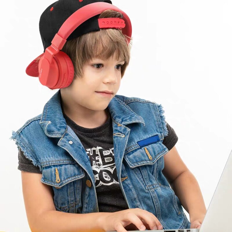 Blue/ Pink/ White Childrens Headset Kids Headphone... – Grandado