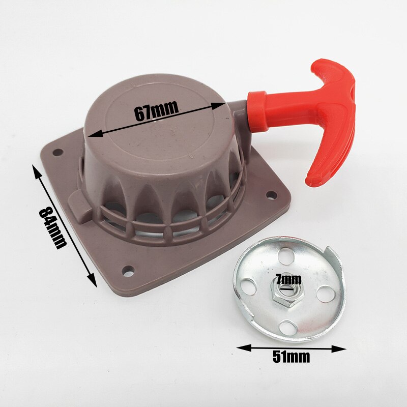 Rewind Recoil Starter Pulley Plate Kit For 139 Engine Motor 4 Stroke Brush cutter Trimmer 139F 34.6cc Lawn Mower Spare Parts