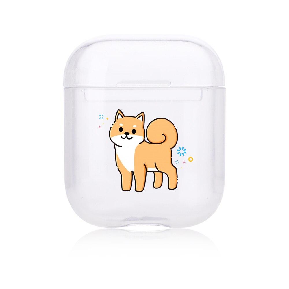 Hard Clear Headphone Case For Apple airpods 1 Case Luxury Pets Corgi Dog Transparent Air Pods Case For Airpods 2 Protective Cove: 1200492