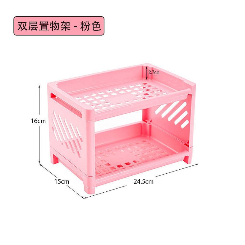 2022 Simple Desktop Storage Shelf Pink Desk Accessories Organizer Office School Supplies Desk Organizer Mesh Desk Organizer: pink