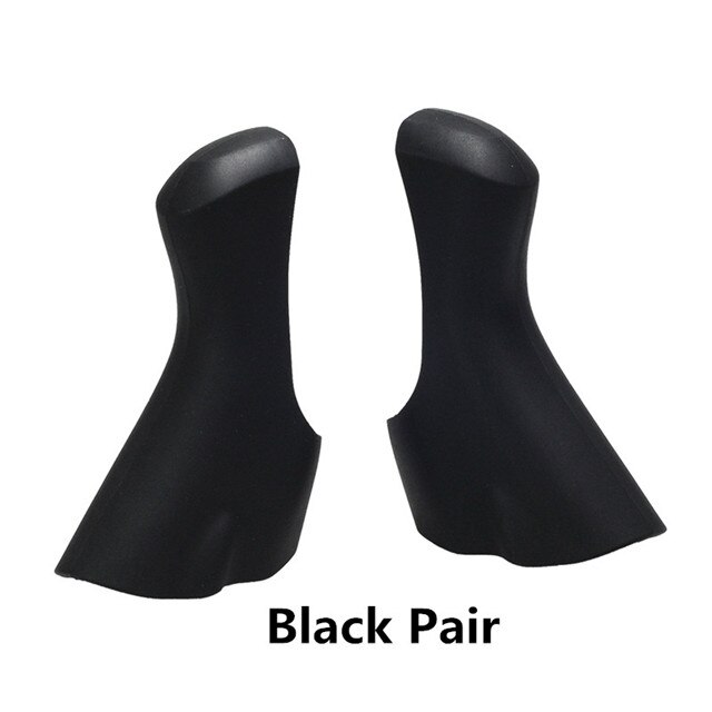 Bracket Covers for SHIMANO 105 Road Bike Shifters ST-4700 ST-5800 ST-6800 Protective Hoods Rubber Sleeve Case Not Original: black