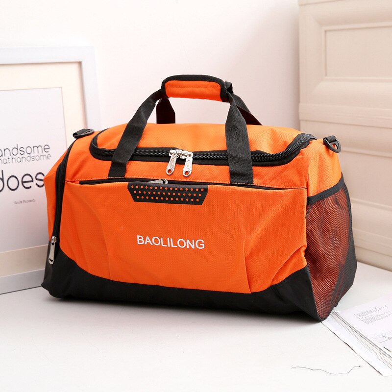 Professionelle Große Reisetasche Wasserdicht Männer Handtasche Polyester Männer/Frauen Große Kapazität Tragbare Duffle Tasche Tote Reise Rucksack: Orange