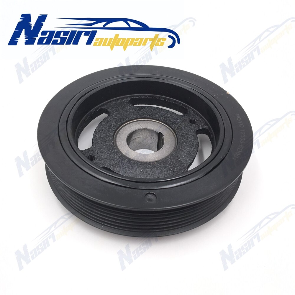 Engine Harmonic Balancer Crankshaft Pulley for NISSAN HR16DE 1.6 BLUEBIRD SYLPHY G11 2005 NISSAN CUBE Z12 -