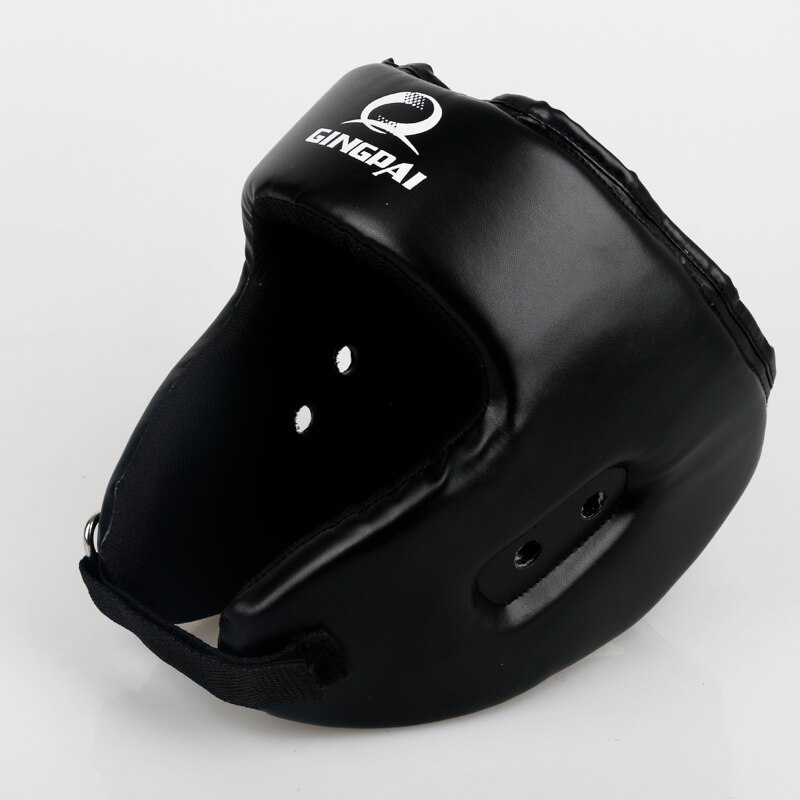 Rosso Nero Mma Casco Femmina Adulta di Sesso Maschile Combattimento Muay tailandese calcio boxe formazione Caschi Copricapo di Sicurezza Sanda Caschetto di Protezione