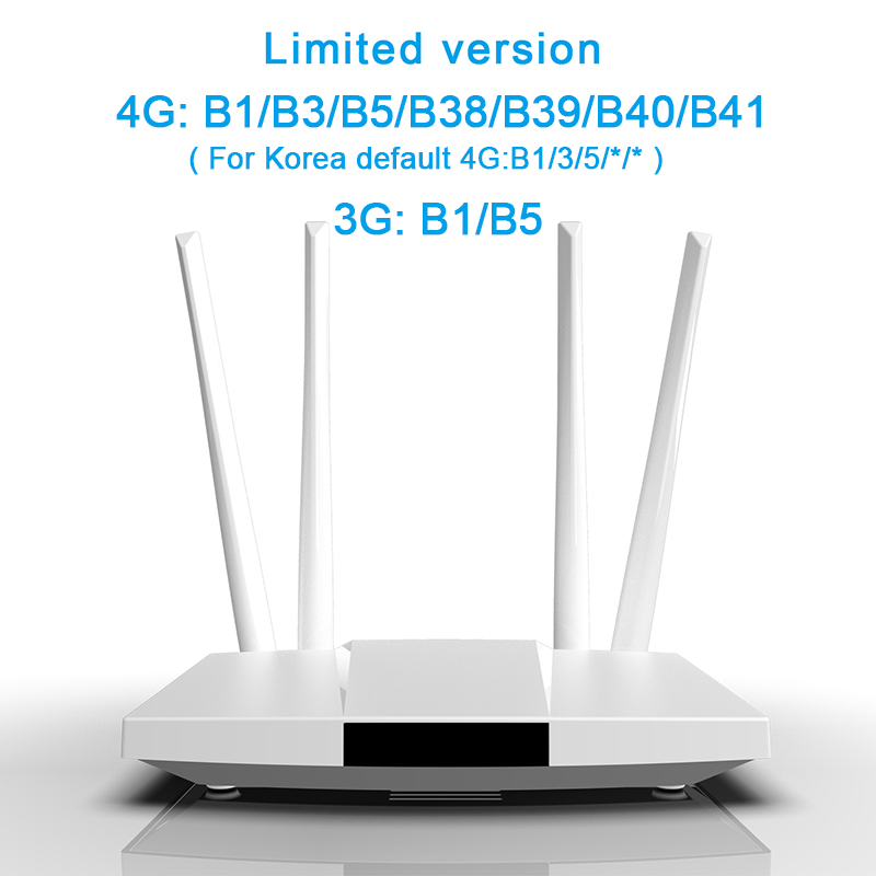 Lc112 4g router simkort wifi 4g cpe hotspot antenne 32 brugere  rj45 wan lan lte 4g modem dongle: Begrænset version