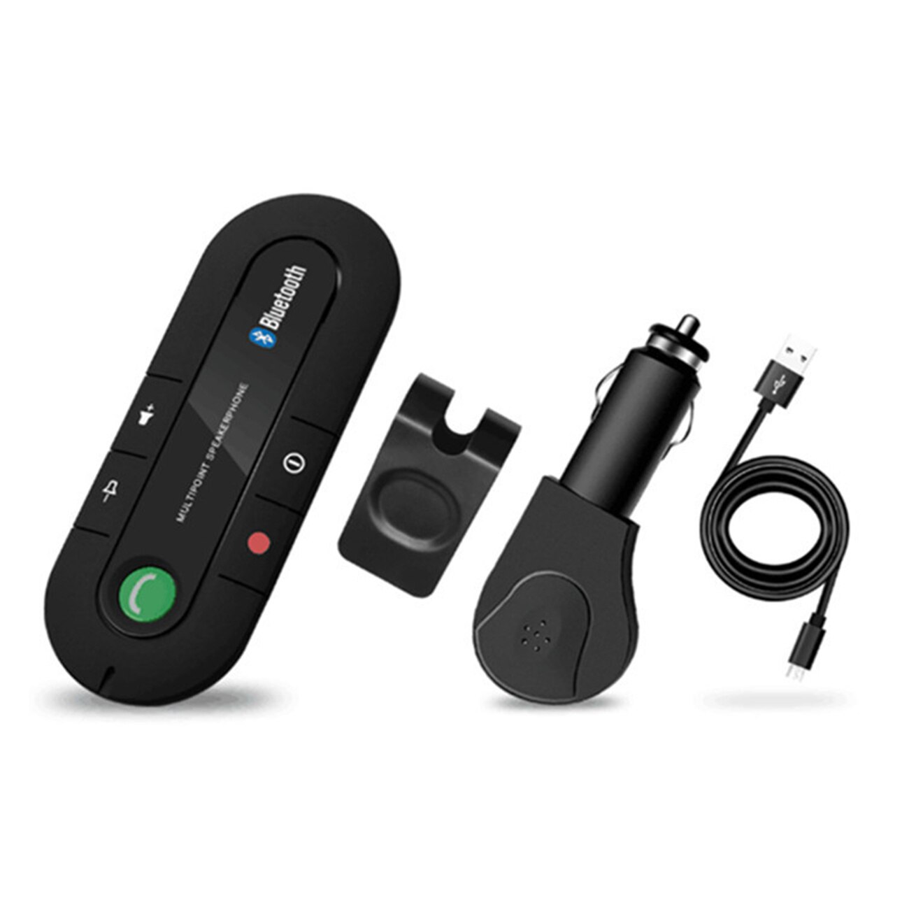 Bluetooth 4.2 Car Hands Free Speakerphone System Calling Car Adapter