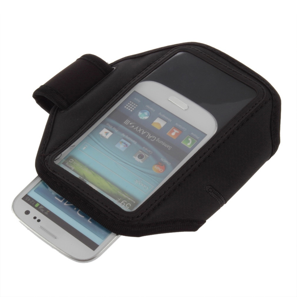 Armband Sport Gym Running Case Cover Verstelbare Zwart Voor Samsung Galaxy S3 I9300 T999 Mobiele Telefoon Riem cover