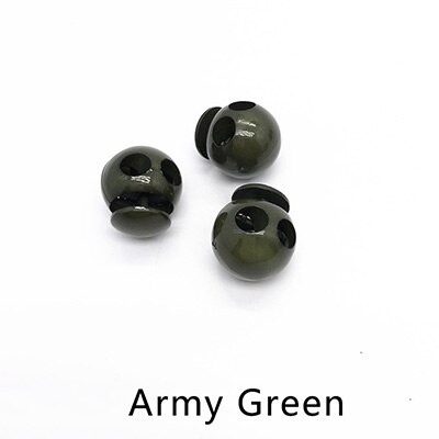 20pcs 18X21mm Plastic Stopper Hat Cord End Cord Lock Spring Elasticity Adjustment Buttons DIY Clothing Decor Rope Buckle DS014: ArmyGreen