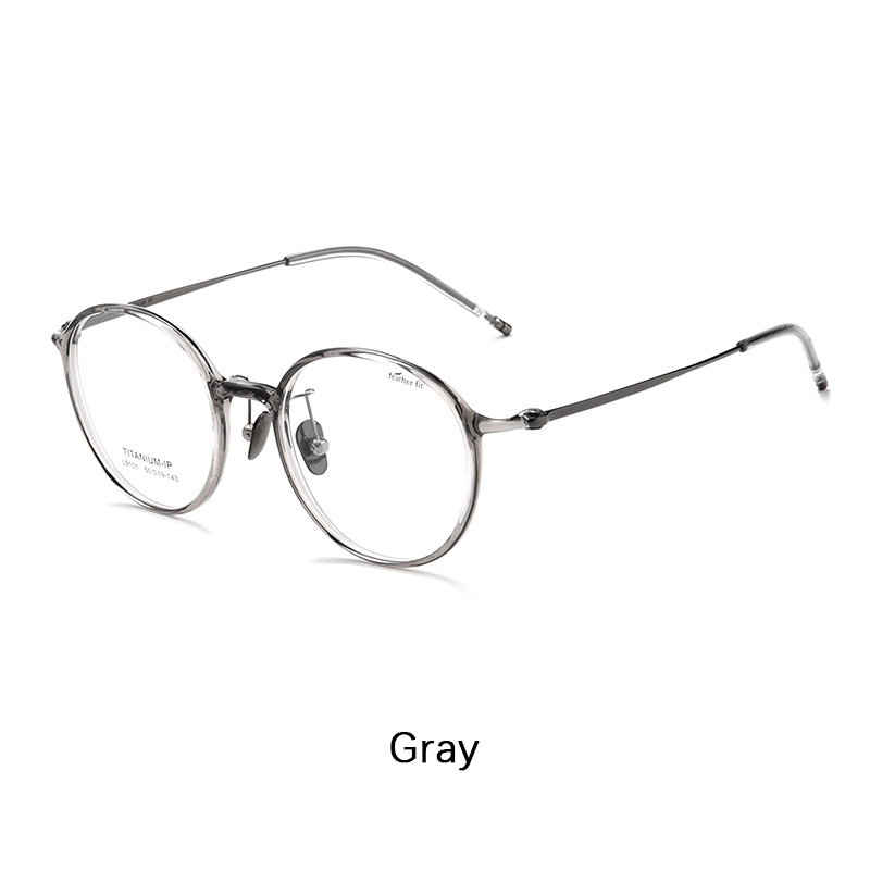 Gafas redondas Retro de titanio puro para mujer, montura ultraligera para miopía, montura decorativa óptica, gafas para ordenador, novedad de 2024: Verde / + 25