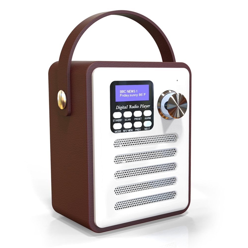 H6 DAB/DAB +-Radio Digital inalámbrica con Bluetooth, reproductor de MP3, AUX, TF, U, disco de lectura, Radio FM con mando portátil, despertador