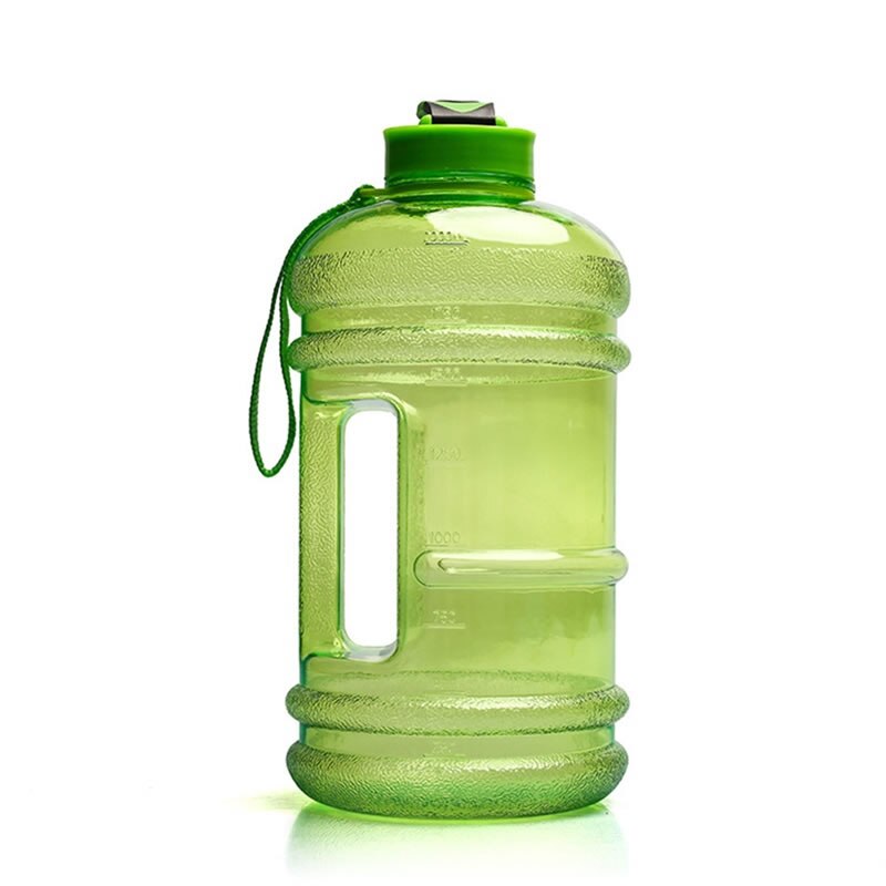 Upspirit 2.2l tritan vandkedel håndvægte med høj kapacitet sport drikkeflaske bærbar udendørs rejse protein shaker drinkware: Grøn