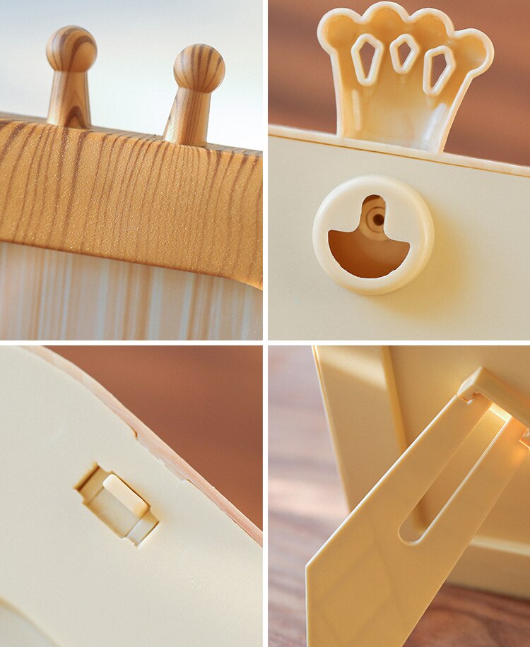 Dierenfotolijst van 7 inch voor kinderen, houtnerf, kinderstijl, cartoonstijl, bureaudecoratie, accessoires  zh448