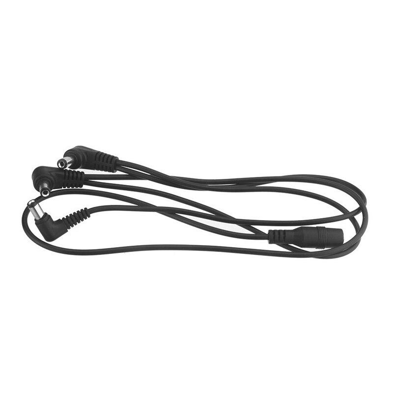 Vitoos 3 Manieren Elektrode Daisy Chain Harness Kabel Koperdraad Voor Gitaar Effecten Voeding Adapter Splitter Zwart