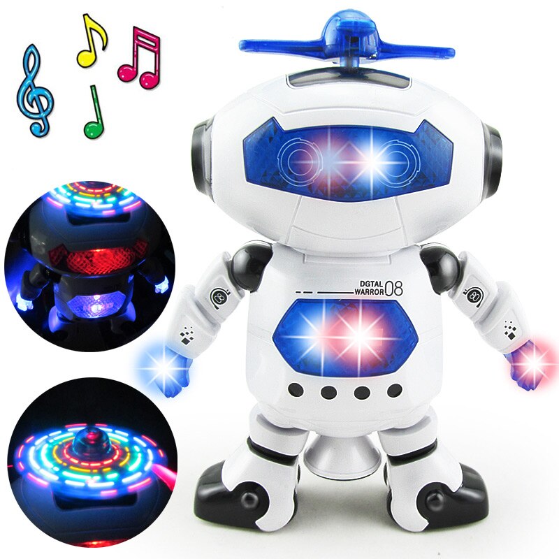 Moonbiffy Ruimte Dansen Humanoïde Robot Speelgoed Met Licht Kinderen Huisdier Brinquedos Elektronica Jouets Electronique Voor Jongen Kid