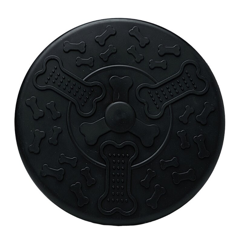 18 Cm Fun Toy Flying Disc Perfect Disc Toy Dog Training Throwing Catch Playing 23GA: Black