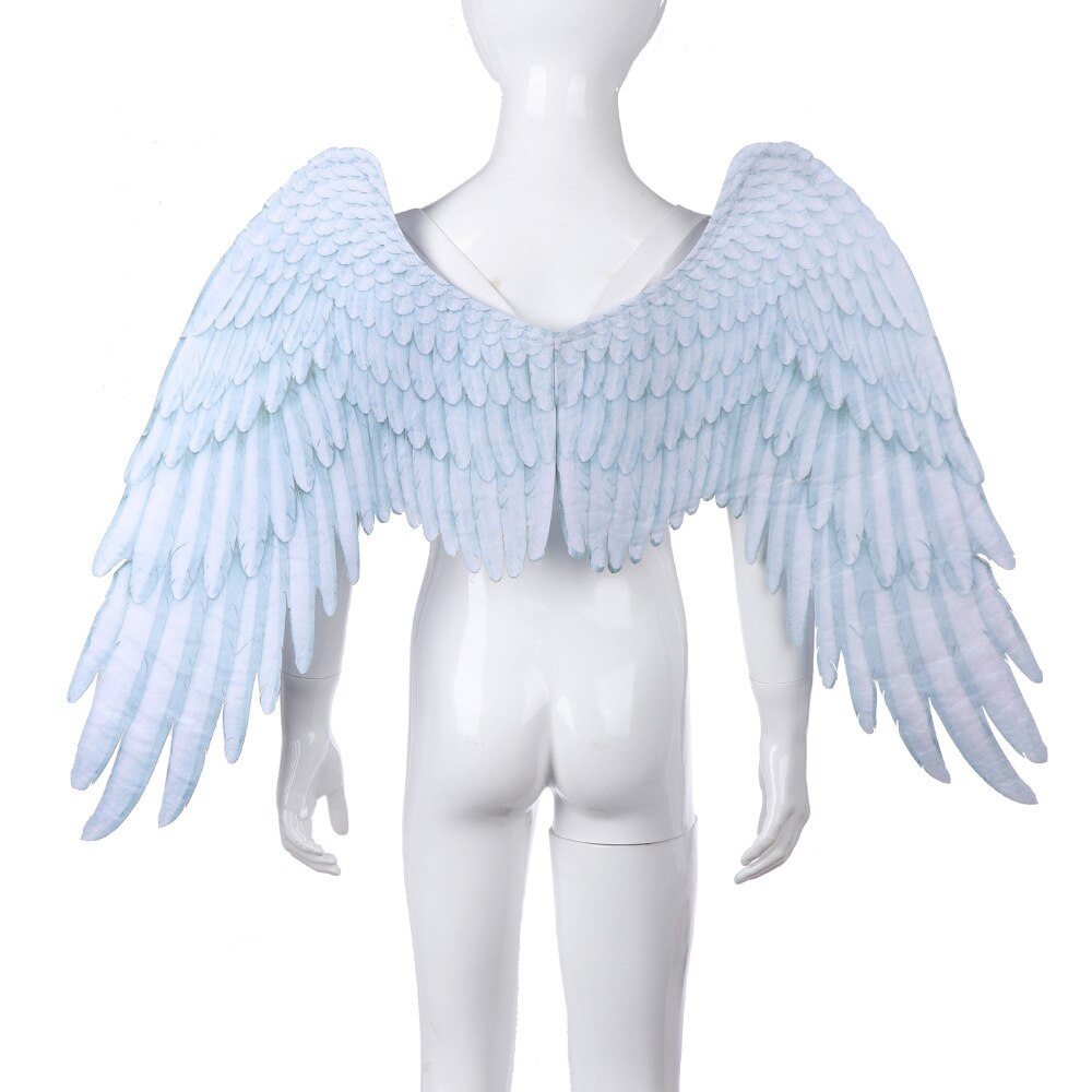Halloween 3D Angel Devil Big Wings for Daily Wear Halloween Theme Party Cosplay Great for Griends and Anime Lovers Get it: White(Kids size)