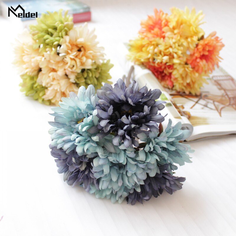 Meldel bruidsboeket gerbera's kunstzijden madeliefjes bruidsmeisjesaccessoires bruidsboeket doe-het-zelf huisdecoraties