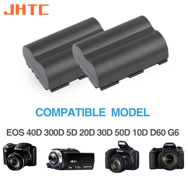 BP-511 BP-511A BP511A BP 511A Camera Battery For Canon EOS 40D 300D 5D 20D 30D 50D 10D D60 G6 BP511 FV40 FV30 FV100 200 2000mah