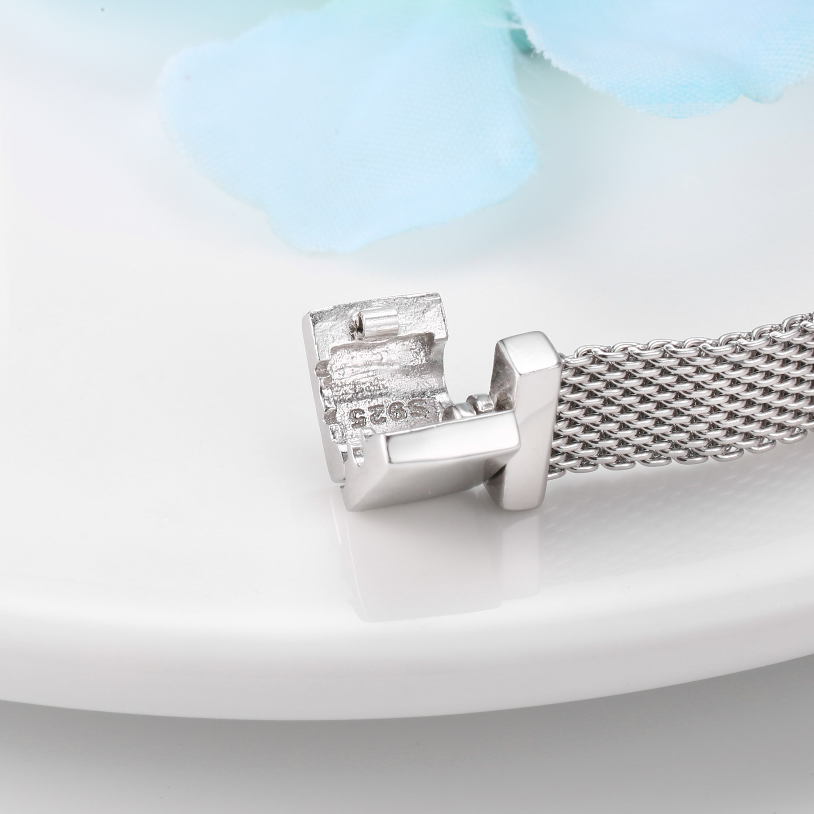 Top 925 sterling sølv klip perle armbånd til kvinder passer originale refleksioner armbånd charms femme smykker