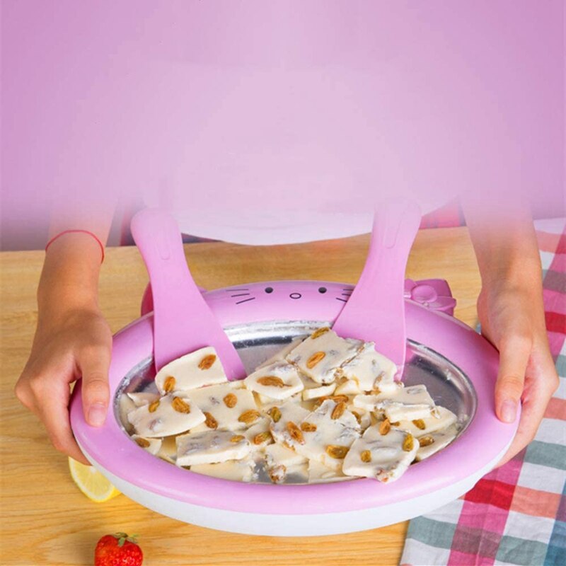 Ice Cream Maker Instant Yogurt freeze Pan Ice Roll Time Pan for Healthy Homemade Rolled Ice Cream freeze Yoghurt