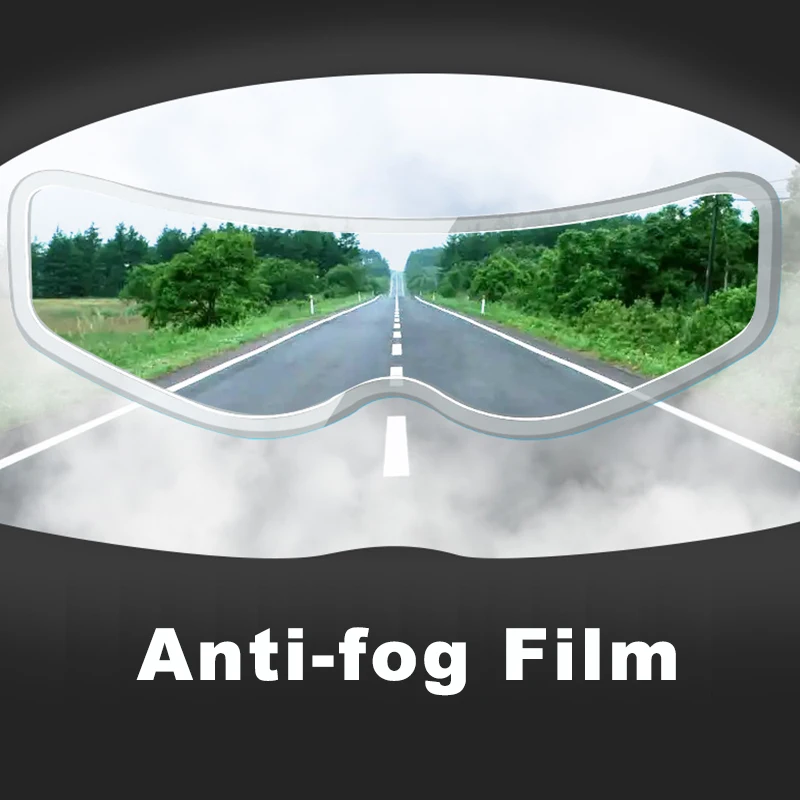 Película Universal a prueba de lluvia para casco de motocicleta, pegatina de revestimiento Nano duradera para conducción de seguridad, película antiniebla, accesorios para cascos de motocicleta