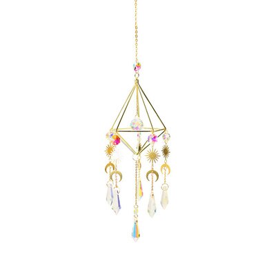 Crystal Wind Chime Suncatcher Prism Rainbow Light Chaser Garden Hanging Window Terrace Pendant Home Decoration: 12