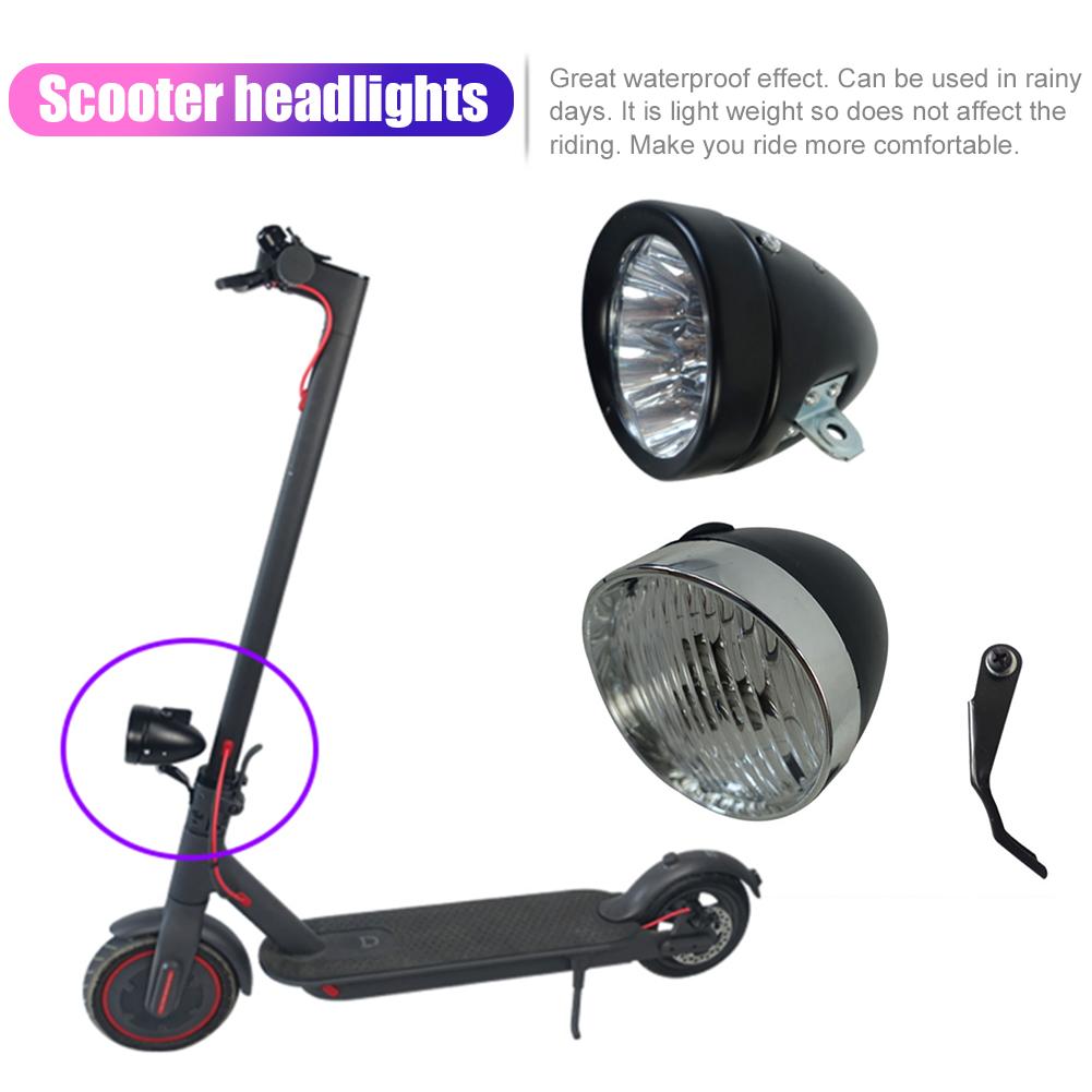 2 stijl Elektrische Scooter Spotlight Koplamp Originele Koplampen voor Xiaomi M365 Retro Koplamp 9th Skateboard LED Licht
