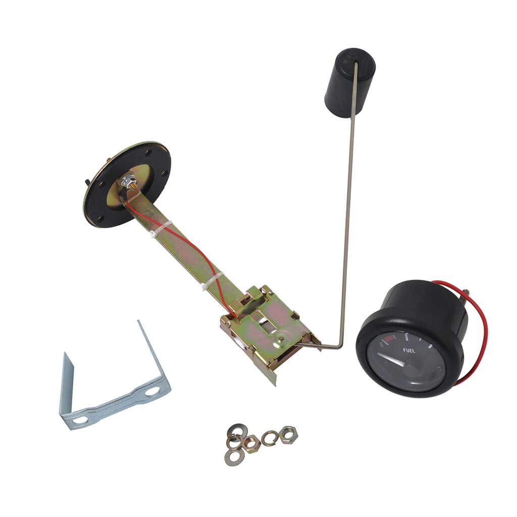 12v 52mm 2 " e -1/2- f indikator för nivåmätare för oljetank för marin båt