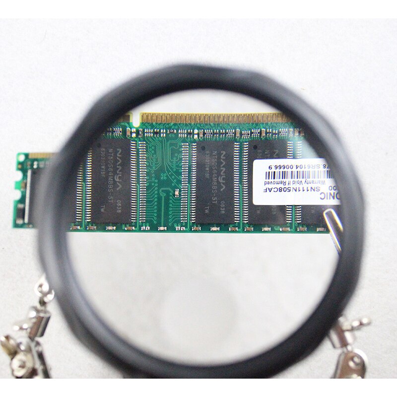 Desktop LED Light Reading Magnifier Electronic Inspection Repair Auxiliary Clip Magnifier 16126-A