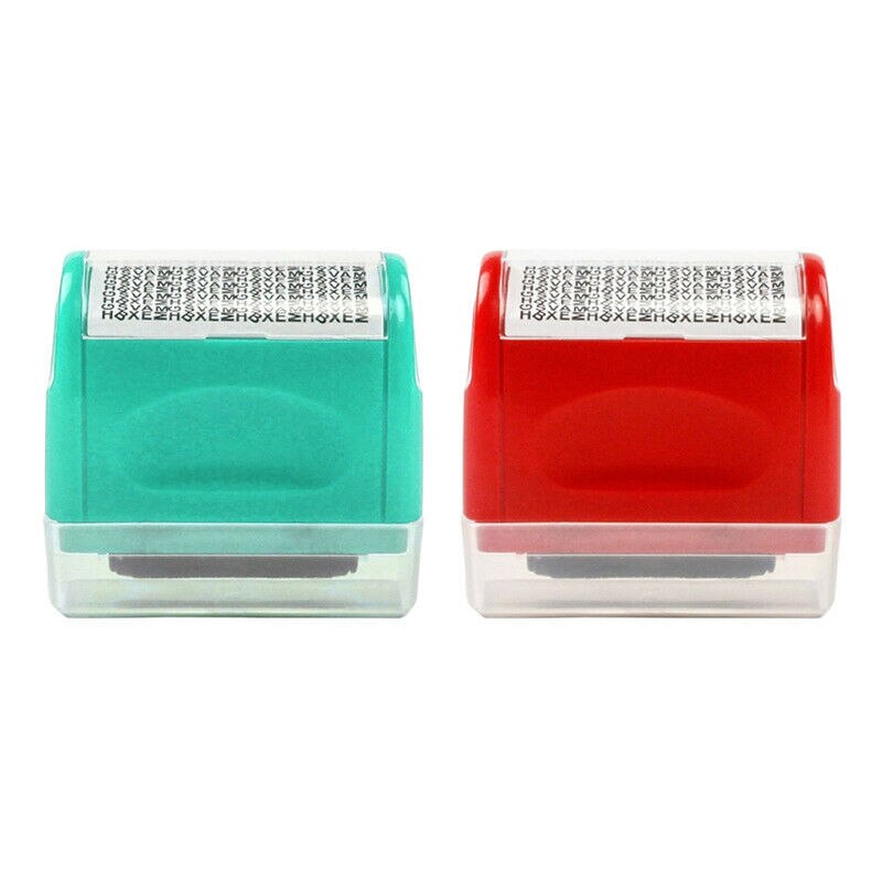 Privacy Information Stamp Security Theft Identity Guard ID Roller Safe Roller Stamp Messy Code Chinese And English Random