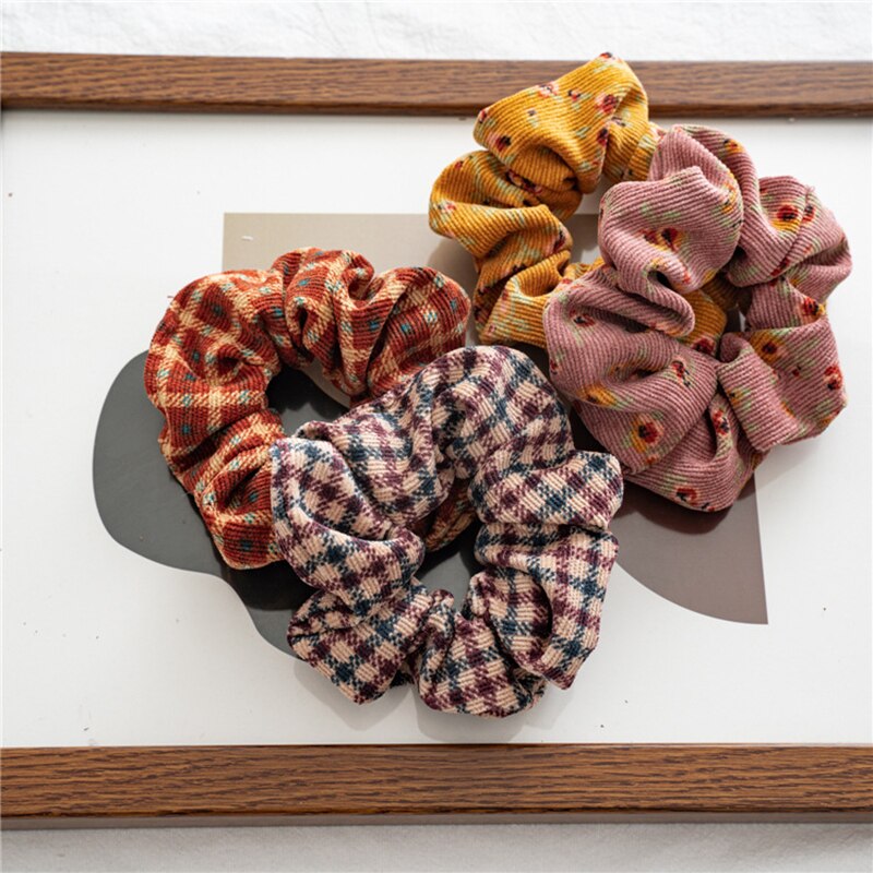 Accesorios Vintage, diadema de flores, banda de goma de terciopelo para el invierno para el cabello, diadema elástica suave para mujer, accesorios de tiara opaska do wlosow