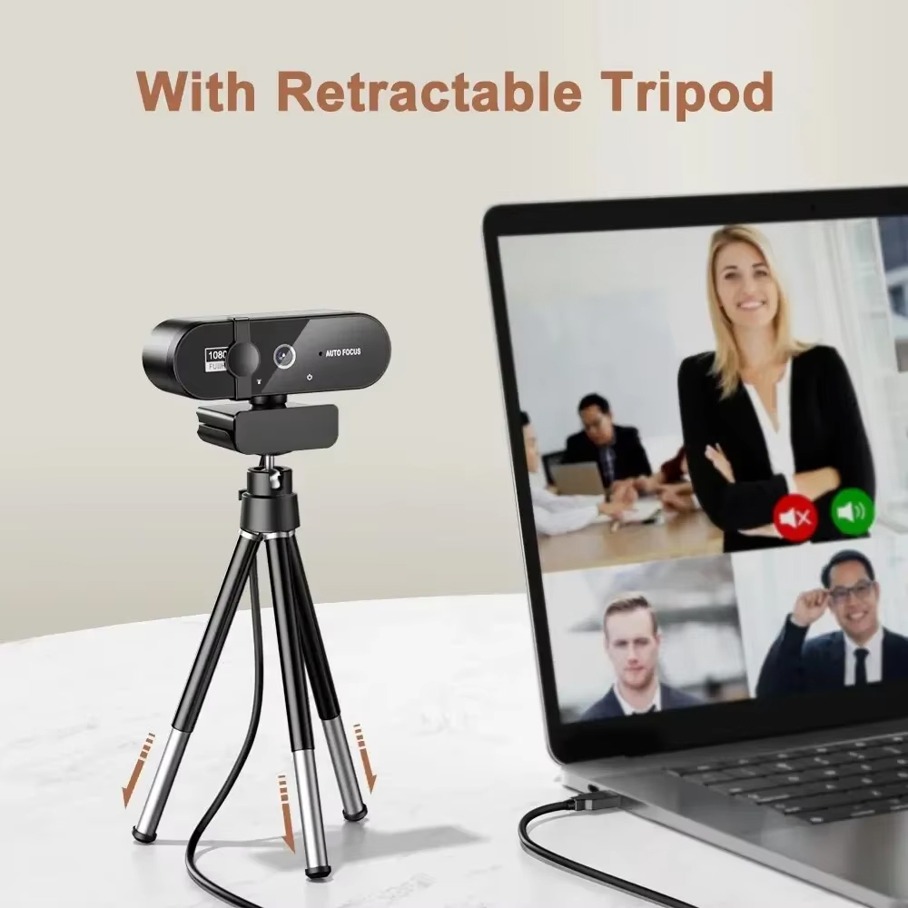 Vikefon 1080p mini câmera 2k full hd webcam com microfone 30fps usb web cam para foco automático pc portátil câmera de gravação de vídeo