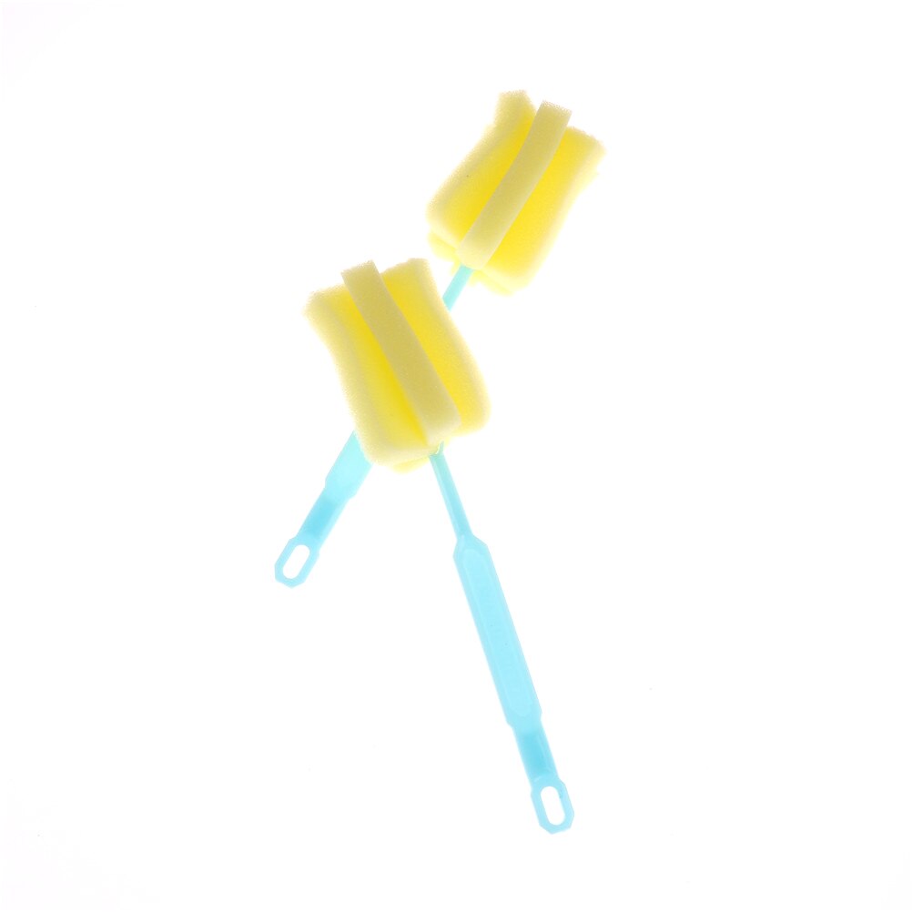 22cm Length Baby Bottle Sponge Brushes Cup Glass Milk Bottles Brush Kitchen CleaningTools Baby Accessories 2Pcs