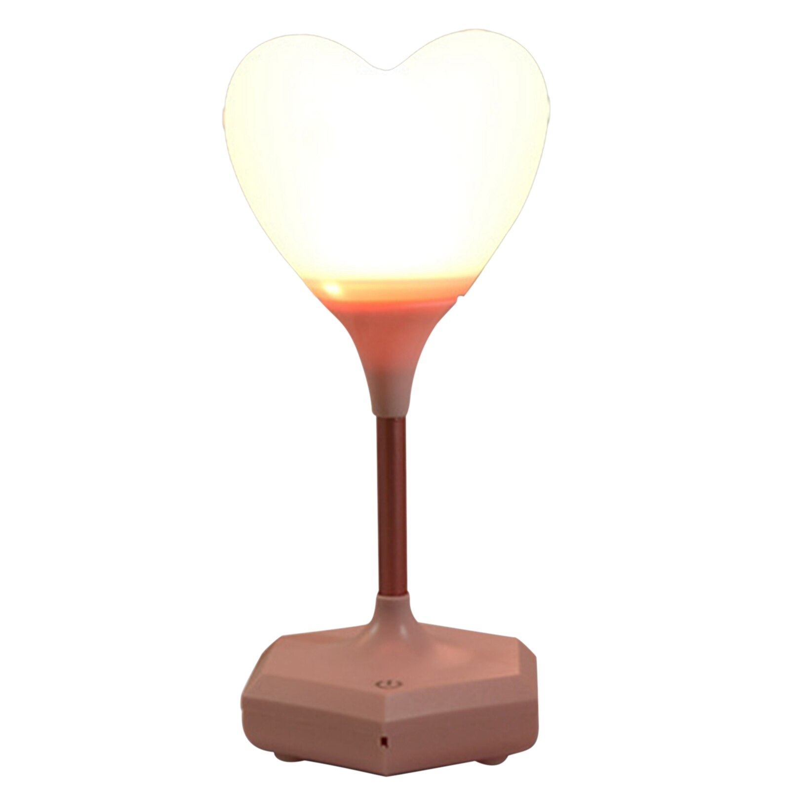 Recording Heart Shape Night Light Unique Touch Sensing USB Charging Bedside Remote Control Dimming LED Desk Lamp