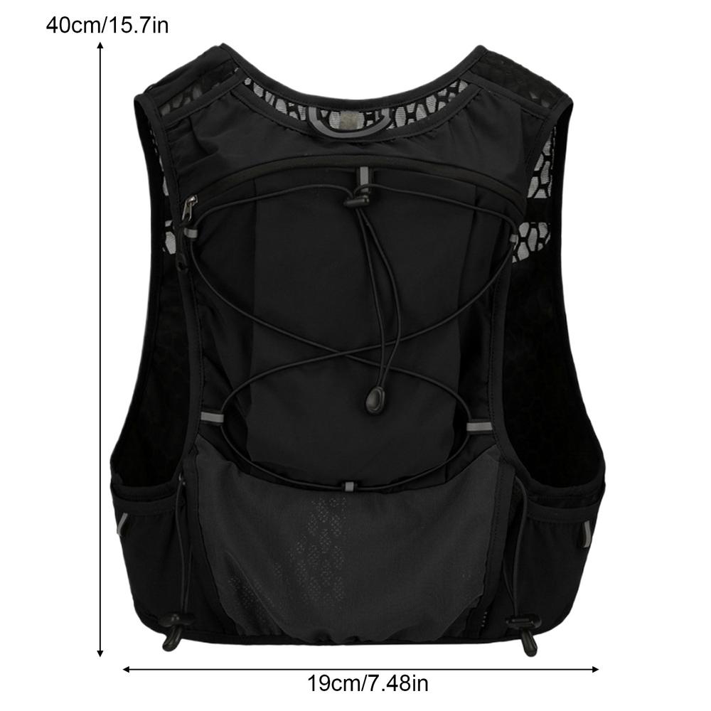 Laufende Trink weste Rucksack Lauf wasser weste auslaufs ichere Trink blase Daypack Wasser blasen tasche für den Laufsport: schwarze farbe