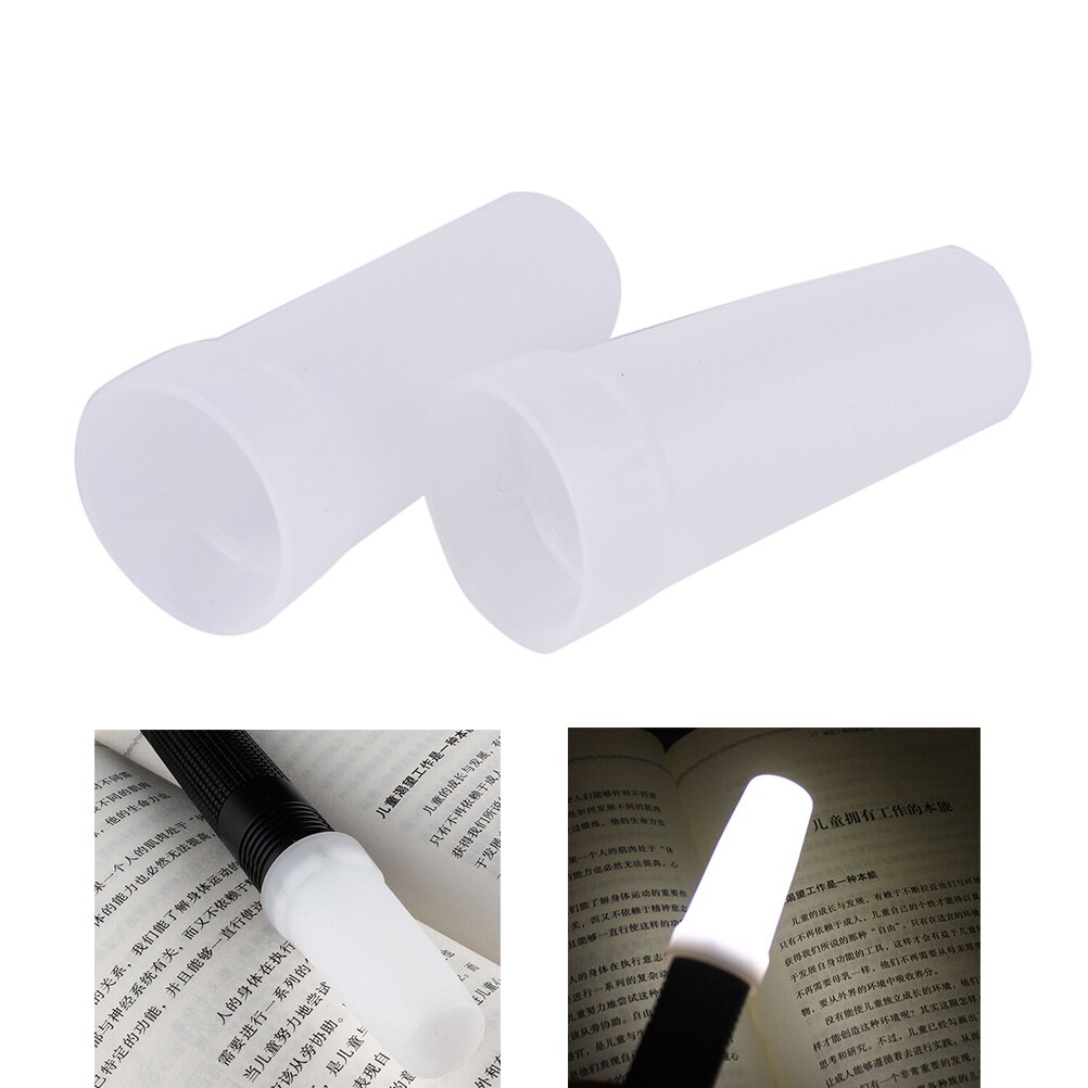 2pcs flashlight diffusers outer diameter 28mm flashlight diffuser (white) for Convoy S2 S3 S4 S5 S6 S7 S8 flashlight