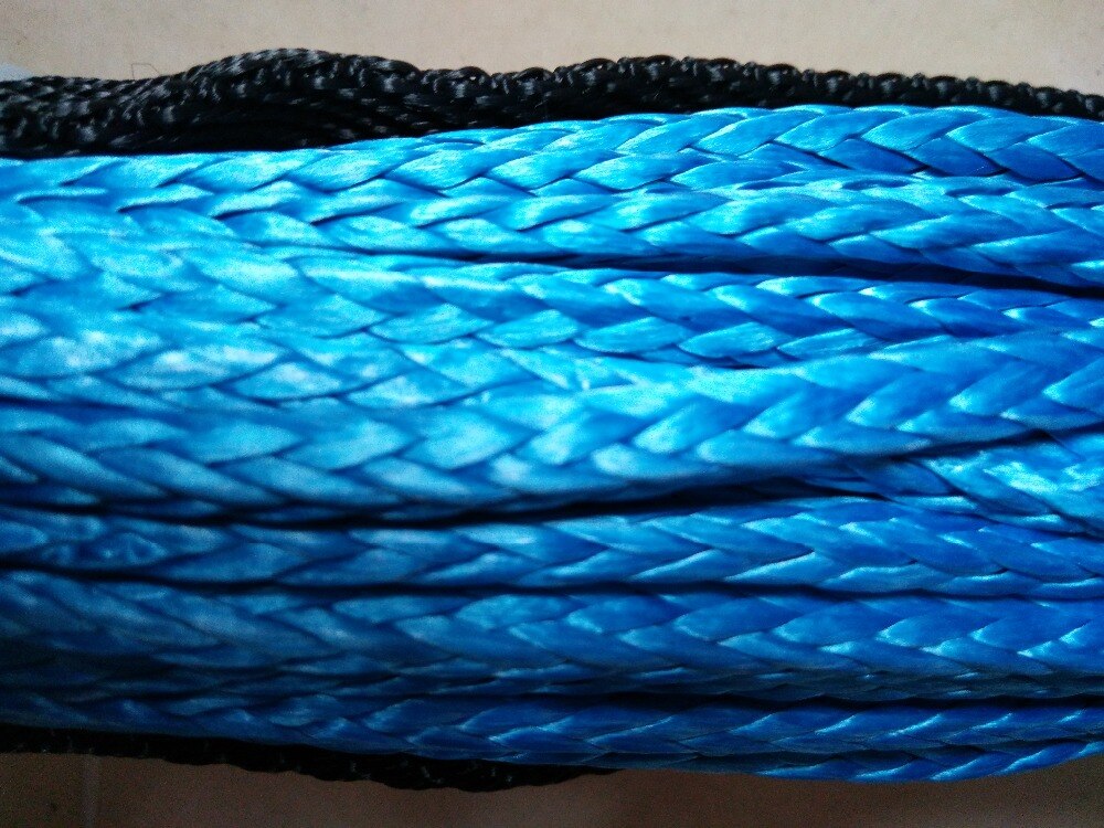 Câbles de treuil synthétiques de 5mm x 30m, corde plasma, hmwpe avec dé à coudre aux deux extrémités